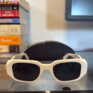 White Prada sunglasses